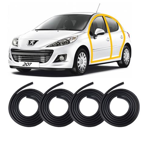 Kit Borrachas de Vedação das 4 Portas 207 Passion Hatch Sw Escapade - Komandant parts Menor preço em Kit Borrachas de Vedação das 4 Portas 207 Passion Hatch Sw Escapade - Komandant parts