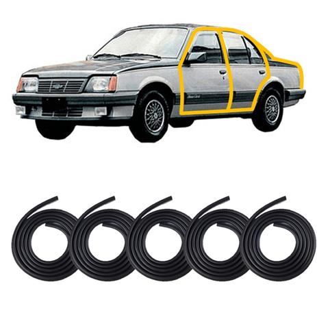 Kit Borrachas de Vedação das 4 Portas e Porta Malas Monza - Até 1991 - Komandant parts Menor preço em Kit Borrachas de Vedação das 4 Portas e Porta Malas Monza - Até 1991 - Komandant parts