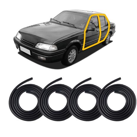 Kit Borrachas de Vedação das 4 Portas Monza - 1991 em Diante - Komandant parts Menor preço em Kit Borrachas de Vedação das 4 Portas Monza - 1991 em Diante - Komandant parts