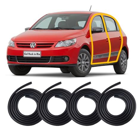 Kit Borrachas Vedação das 4 Portas Gol e Voyage G5 G6 G7 - Komandant parts Menor preço em Kit Borrachas Vedação das 4 Portas Gol e Voyage G5 G6 G7 - Komandant parts