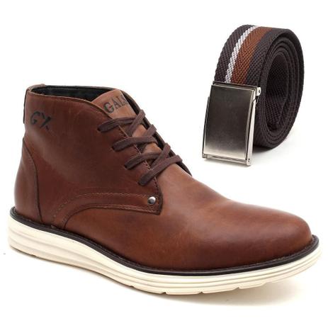Kit Bota Casual Masculina Couro + Cinto Dia a Dia Conforto - Delmont - Kit  Masculino - Magazine Luiza