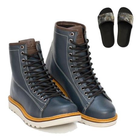 coturno azul masculino