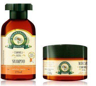 Kit Botica Camomila Sh 270ml + Másc. 250g - Bio extratus Menor preço em Kit Botica Camomila Sh 270ml + Másc. 250g - Bio extratus