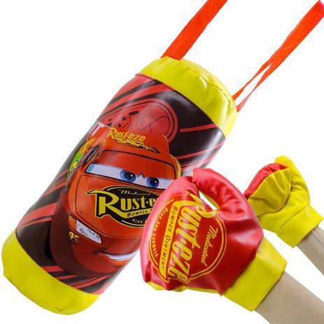 Kit Boxe Infantil Carros Relâmpago McQueen Disney/Pixar - Etitoys Menor preço em Kit Boxe Infantil Carros Relâmpago McQueen Disney/Pixar - Etitoys