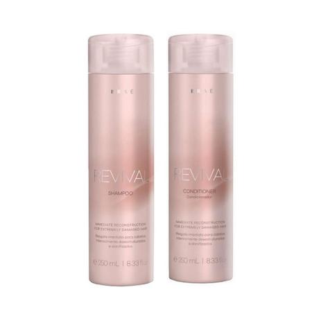 Kit Braé Revival Reconstrução Shampoo + Condicionador Cabelos Danificados - 250ml Menor preço em Kit Braé Revival Reconstrução Shampoo + Condicionador Cabelos Danificados - 250ml