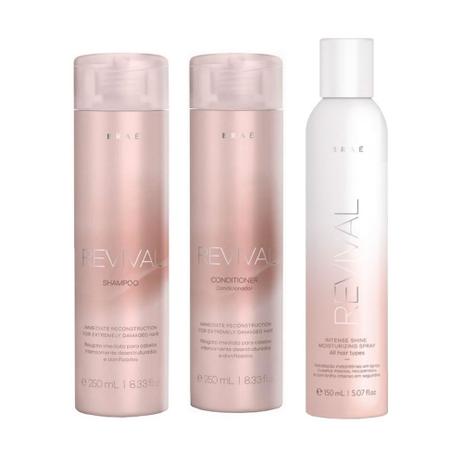 Kit Braé Revival Shampoo + Condicionador - 250ml + Spray Intense Shine - 150ml é boa?
