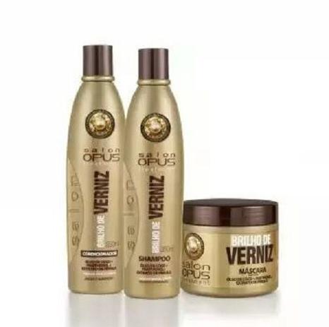 Kit brilho de verniz salon opus 3 itens Menor preço em Kit brilho de verniz salon opus 3 itens