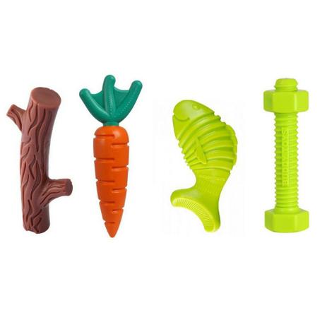 Kit Brinquedo Buddy Toys Graveto, Cenoura, Peixe e Parafuso Nylon Menor preço em Kit Brinquedo Buddy Toys Graveto, Cenoura, Peixe e Parafuso Nylon