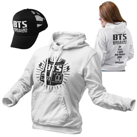 bts moletom com capuz with all names