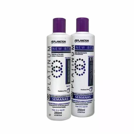Kit Btx Platinum Plancton Shampoo E Condicionador 2 X 250ml - Não informado Menor preço em Kit Btx Platinum Plancton Shampoo E Condicionador 2 X 250ml - Não informado