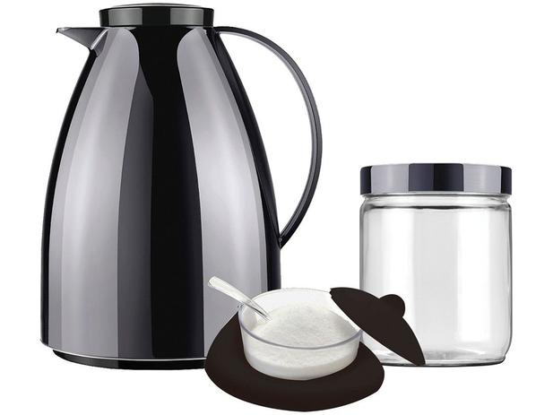 Kit Bule Térmico Metalizado Onix 750ml - Invicta Collection Viena Menor preço em Kit Bule Térmico Metalizado Onix 750ml - Invicta Collection Viena