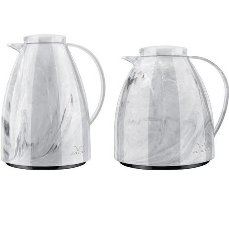 Kit Bule Viena 400ML + 750ML Marmore Branco Carrara Invicta Menor preço em Kit Bule Viena 400ML + 750ML Marmore Branco Carrara Invicta