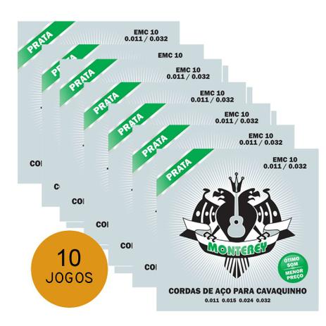 KIT C/ 10 Encordoamentos Monterey P/ Cavaquinho EMC10 Aço Prata 11/32 - EC0022K10 é boa?