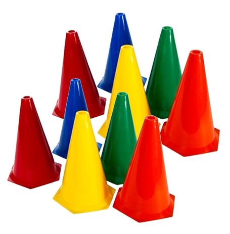 Kit C/ 10 Unidades Cone Agilidade 24cm Rythmoon Menor preço em Kit C/ 10 Unidades Cone Agilidade 24cm Rythmoon