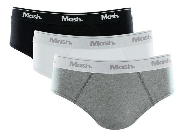 Kit C/12 Cueca Slip Mash Ref. 010.04 Menor preço em Kit C/12 Cueca Slip Mash Ref. 010.04
