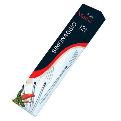 Kit c/ 12 Garfo Metal Moniz Talher - 15550 - Simonaggio Menor preço em Kit c/ 12 Garfo Metal Moniz Talher - 15550 - Simonaggio