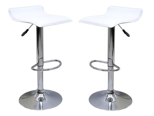Kit C/ 2 Banquetas Bela Tóquio Belo Horizonte em Courissímo Giratória com Regulagem de Altura Umix 105c Branca - Universal mix Menor preço em Kit C/ 2 Banquetas Bela Tóquio Belo Horizonte em Courissímo Giratória com Regulagem de Altura Umix 105c Branca - Universal mix