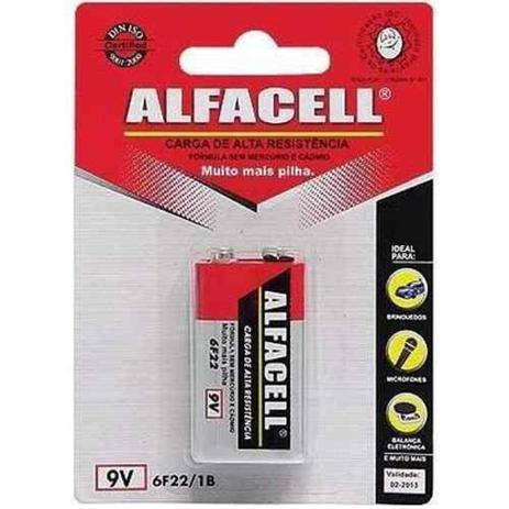 Kit c/ 2 Bateria 9V Cartela 6F22 - Imporiente Menor preço em Kit c/ 2 Bateria 9V Cartela 6F22 - Imporiente