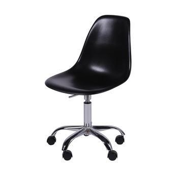 Kit c/2 Cadeiras Charles Eames DKR Rodinha / Rodízio - Preta - Universal umix Menor preço em Kit c/2 Cadeiras Charles Eames DKR Rodinha / Rodízio - Preta - Universal umix