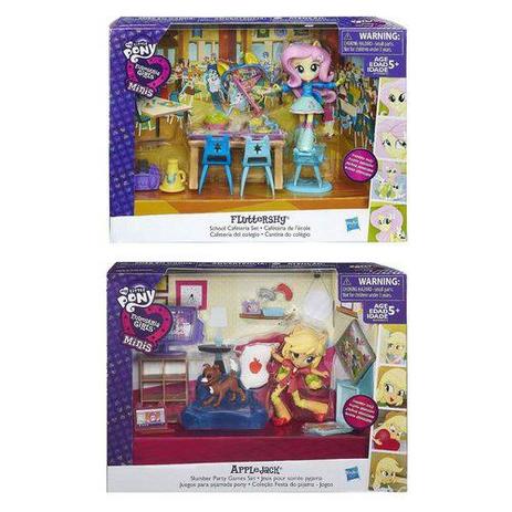 Kit c/ 2 Cenários My Little Pony Mini Equestria Girls: Fluttershy + Applejack - Hasbro Menor preço em Kit c/ 2 Cenários My Little Pony Mini Equestria Girls: Fluttershy + Applejack - Hasbro