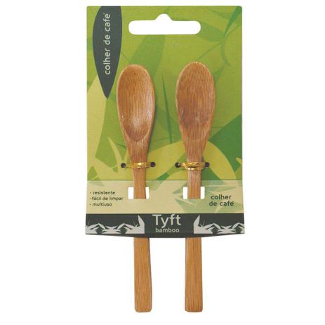 Kit c/2 colheres para café 14cm em bambu tyft yoi Menor preço em Kit c/2 colheres para café 14cm em bambu tyft yoi