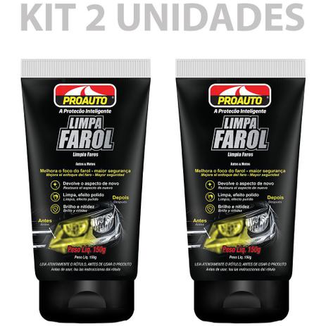 Kit C/2 Limpa Farol Polidor Proauto 150g é boa?