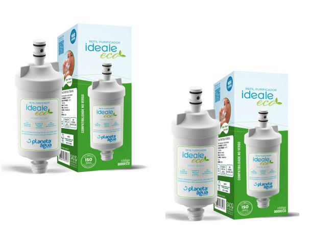 Kit c/ 2 Refil p/ filtro / torneira Planeta Água Ideale Eco Menor preço em Kit c/ 2 Refil p/ filtro / torneira Planeta Água Ideale Eco