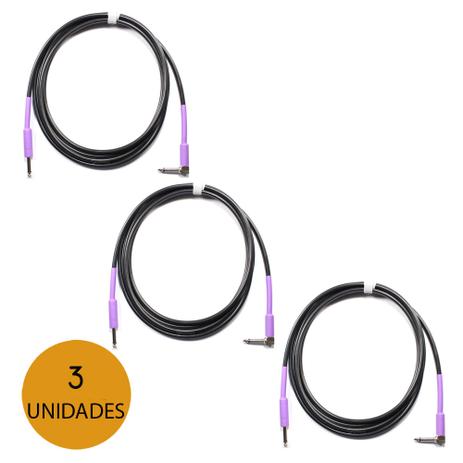 KIT C/ 3 Cabos Tecniforte RAI R10LNI 10FT/3,05 Metros Reto-L - CB0152K3 Menor preço em KIT C/ 3 Cabos Tecniforte RAI R10LNI 10FT/3,05 Metros Reto-L - CB0152K3