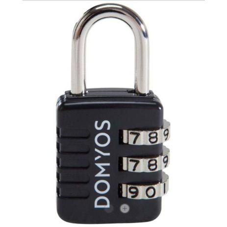 Kit c/ 3 cadeado de código preto - domyos Menor preço em Kit c/ 3 cadeado de código preto - domyos