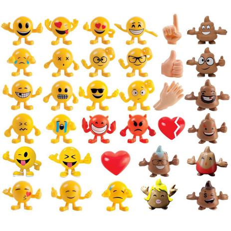 Kit C/ 36 Figuras Imoji Multikids Br512 Menor preço em Kit C/ 36 Figuras Imoji Multikids Br512