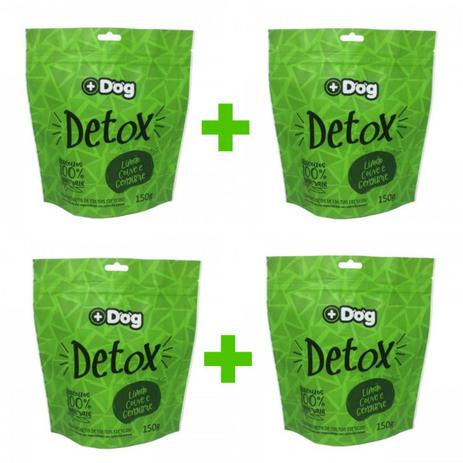 Kit c/ 4 Biscoitos Mais Dog Detox 150g Menor preço em Kit c/ 4 Biscoitos Mais Dog Detox 150g