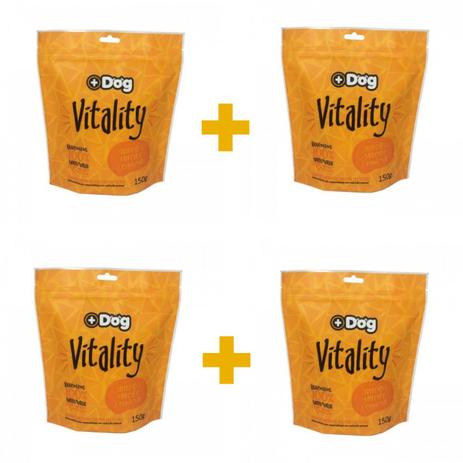 Kit c/ 4 Biscoitos Mais Dog Vitality 150g Menor preço em Kit c/ 4 Biscoitos Mais Dog Vitality 150g