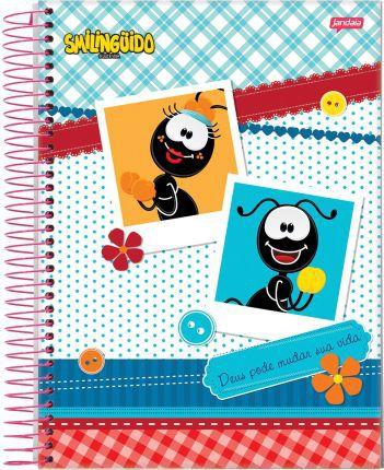 Kit c/ 4 Caderno Smilinguido 96F Capa Dura Adesivo - 130155 - ShopToAll Menor preço em Kit c/ 4 Caderno Smilinguido 96F Capa Dura Adesivo - 130155 - ShopToAll