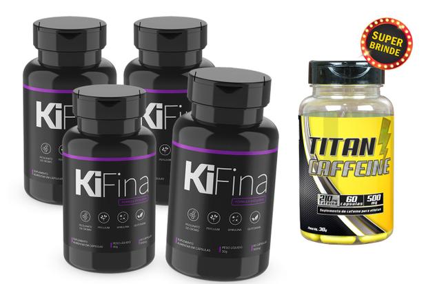 Kit C/ 4 KiFina + Brinde Titan Caffeine 60 CAPS - Pandora é boa?
