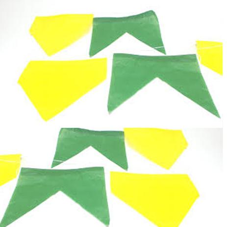 Kit c/ 5 Bandeirinhas 20 cm Junina Cordão 10 Metros - 4340 - Ag caldas é boa?