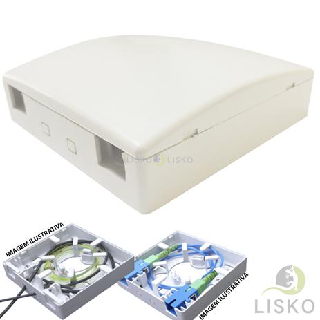 Kit C/5 Caixa Roseta De Terminação Fibra Óptica 2p Ftth Pto - Multitoc Menor preço em Kit C/5 Caixa Roseta De Terminação Fibra Óptica 2p Ftth Pto - Multitoc