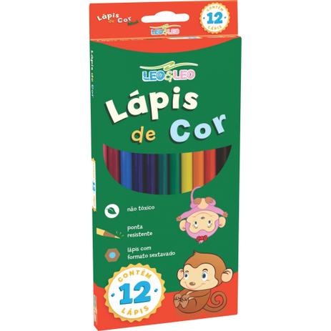 Kit c/ 6 Caixa Lápis de Cor 12 Lapis / Cx - 21071 - Leonora Menor preço em Kit c/ 6 Caixa Lápis de Cor 12 Lapis / Cx - 21071 - Leonora