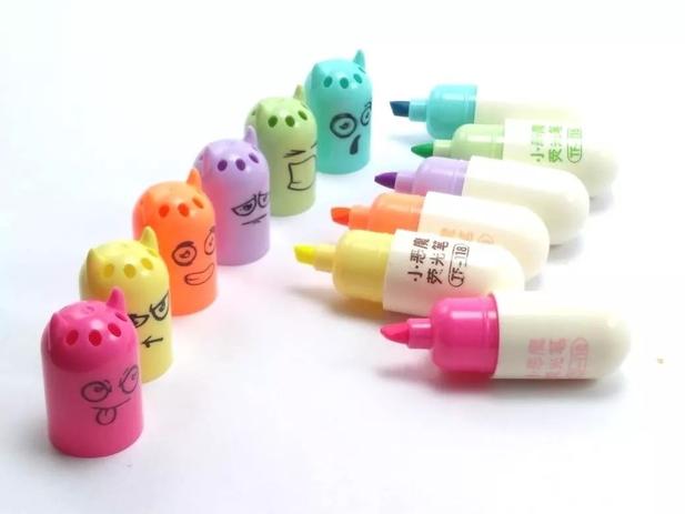 Kit C/6 Mini Marca Texto Pílula Cápsula 5cm - Carinha Fofas - Tianfu é boa?