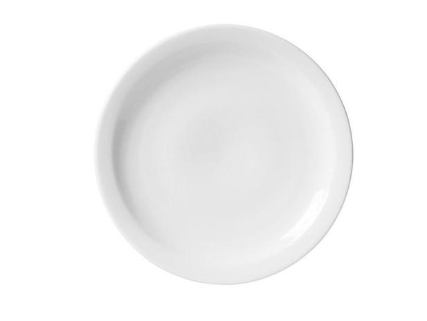 Kit C/6 Prato Branco Raso 27cm De Porcelana Oxford Menor preço em Kit C/6 Prato Branco Raso 27cm De Porcelana Oxford