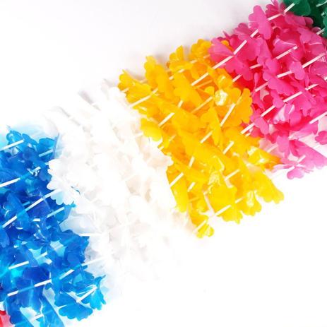 Kit C/ 80 Colar Havaiano + 40 Colar Pisca - Aluá festas Menor preço em Kit C/ 80 Colar Havaiano + 40 Colar Pisca - Aluá festas