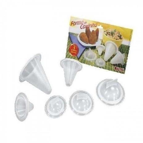 Kit c/ 9 Formas Modeladoras de Coxinha Salgados 3 - P / 3 - M / 3 - G - 7180 - Keita Menor preço em Kit c/ 9 Formas Modeladoras de Coxinha Salgados 3 - P / 3 - M / 3 - G - 7180 - Keita