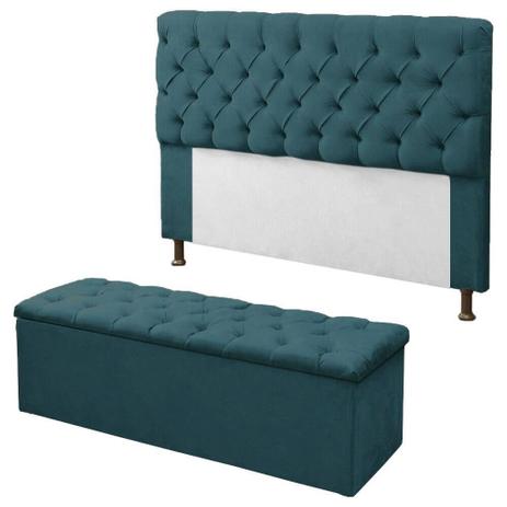 Kit Cabeceira + Calçadeira Baú Mirage Casal 140cm - Móveis Renascer é ruim? Kit Cabeceira + Calçadeira Baú Mirage Casal 140cm - Móveis Renascer é boa?