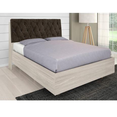 Kit Cabeceira Isis com Cama Super Box para Colchão 138 Avelã/Marrom - Framar Menor preço em Kit Cabeceira Isis com Cama Super Box para Colchão 138 Avelã/Marrom - Framar