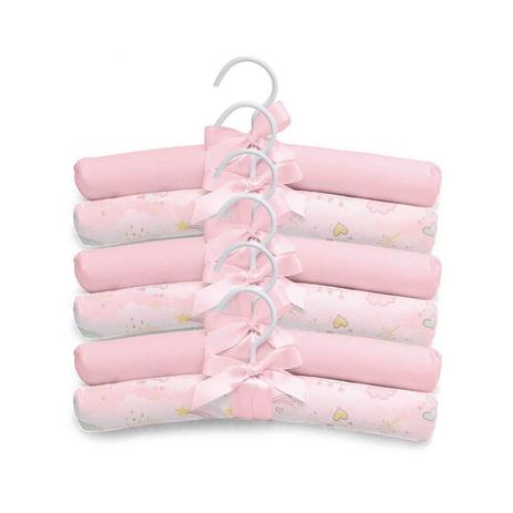 Kit Cabides Mundo Mágico 6 Un. 100 Algodão Rosa Hug Menor preço em Kit Cabides Mundo Mágico 6 Un. 100 Algodão Rosa Hug