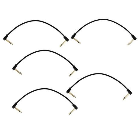 Kit Cabo para Instrumento Santo Angelo Ninja P 0,82Ft 25cm 5 Unidades Menor preço em Kit Cabo para Instrumento Santo Angelo Ninja P 0,82Ft 25cm 5 Unidades