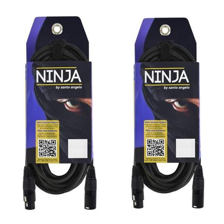 Kit Cabo Santo Angelo Para Microfone Ninja LWB 15FT 4,57m 2 Unidades - Santo Ângelo Menor preço em Kit Cabo Santo Angelo Para Microfone Ninja LWB 15FT 4,57m 2 Unidades - Santo Ângelo