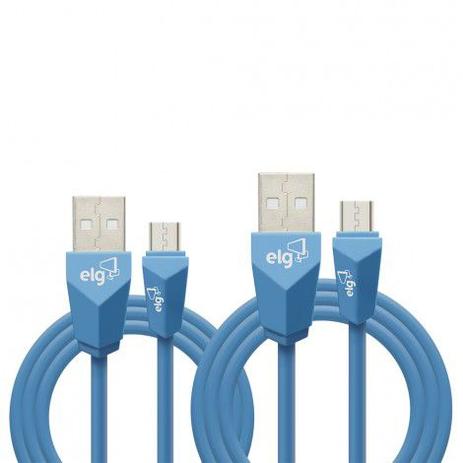 Kit cabos micro usb 1m e 2m prisma cmb512be elg Menor preço em Kit cabos micro usb 1m e 2m prisma cmb512be elg