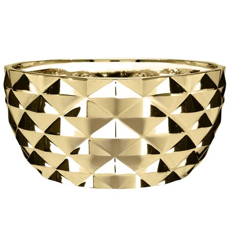 Kit Cachepot Dourado Em Cerâmica 3 Peças - Mart Menor preço em Kit Cachepot Dourado Em Cerâmica 3 Peças - Mart