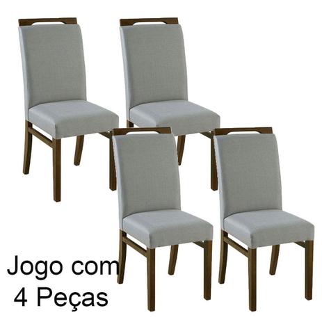 picture Cadeiras Para Cozinha Magazine Luiza kit cadeiras para cozinha de madeiras linho cinza larissa 4 pecas soberati