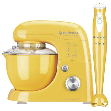 Kit Cadence Colors Amarelo - Batedeira e Mixer Menor preço em Kit Cadence Colors Amarelo - Batedeira e Mixer